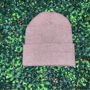 Stylish Pink Glitter Knit Beanie